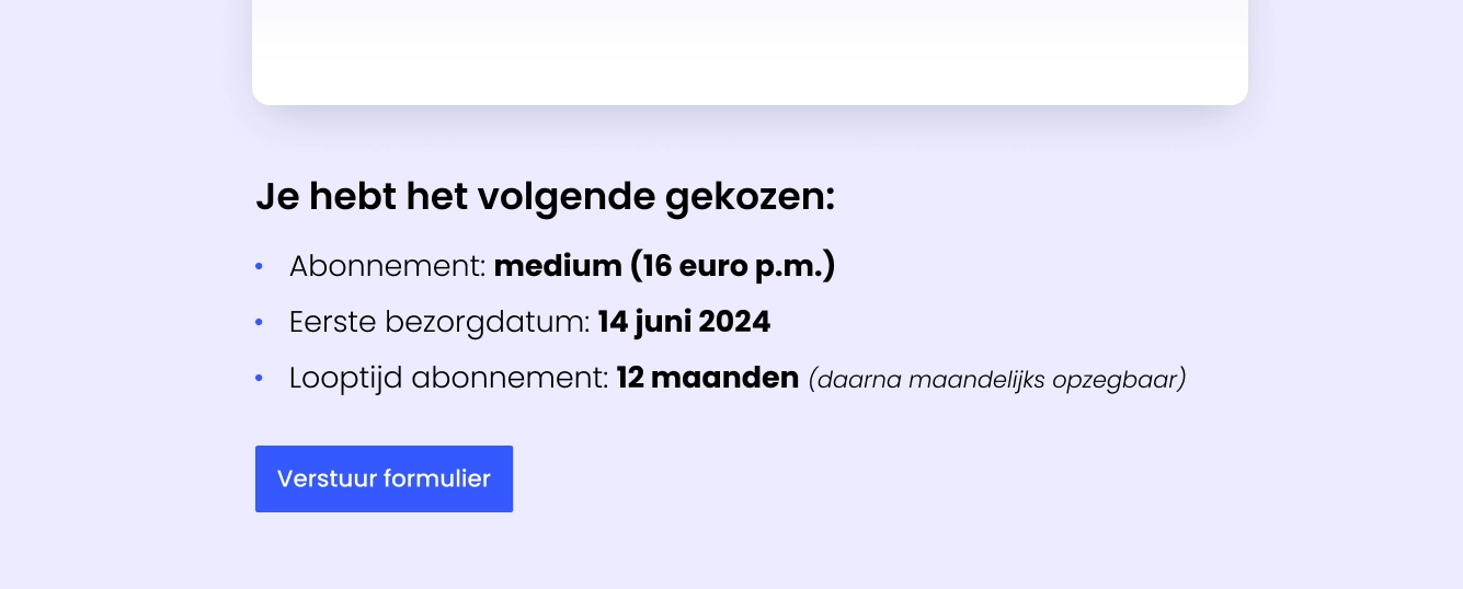 Geeft gebruikers bij complexe formulieren een moment om gegevens te controleren voor inzending.