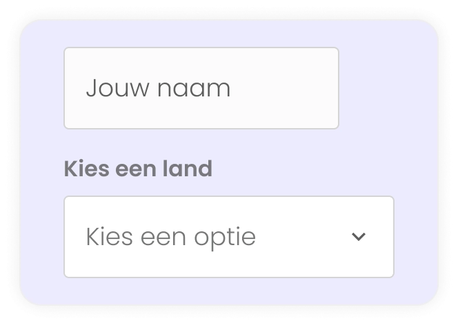 Floating labels zijn niet gemaakt voor andere invoervelden dan tekst