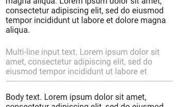De eerste versie van een floating label van Google bestond uit een grijs lijn met daarboven tekst