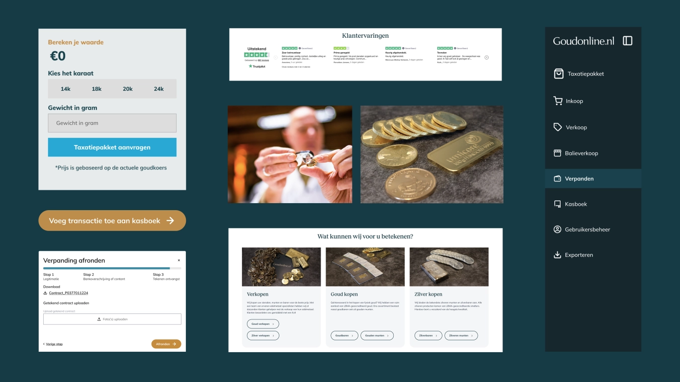 GoudOnline dashboard