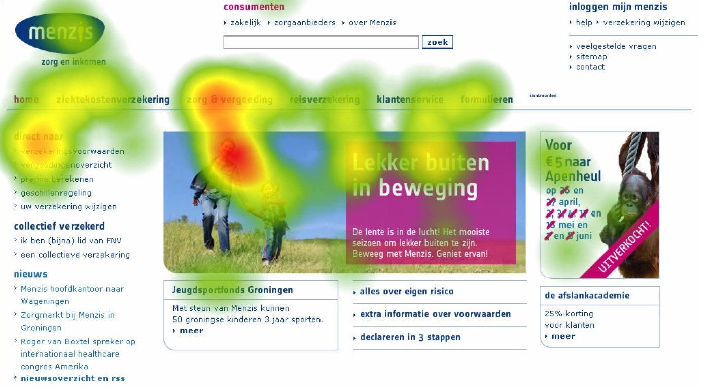 Heat map Menzis