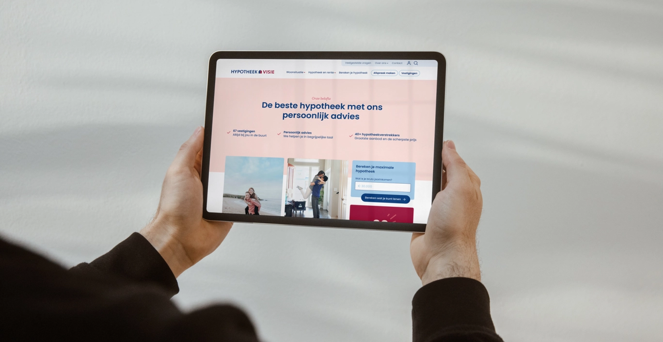 Hypotheek Visie Case website design