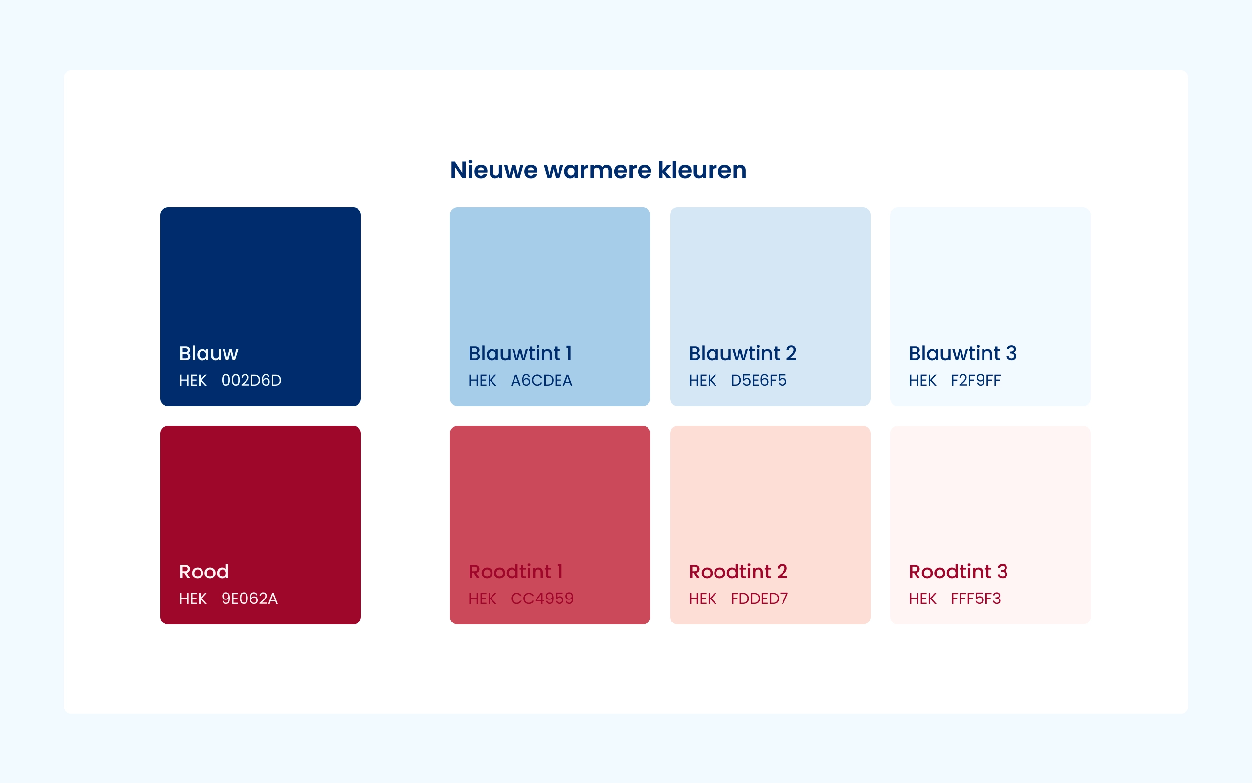 Kleuren design Hypotheek Visie