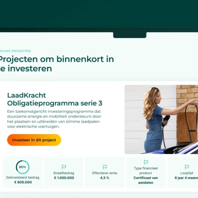 Overzichtspagina lopend project duurzaaminvesteren.nl