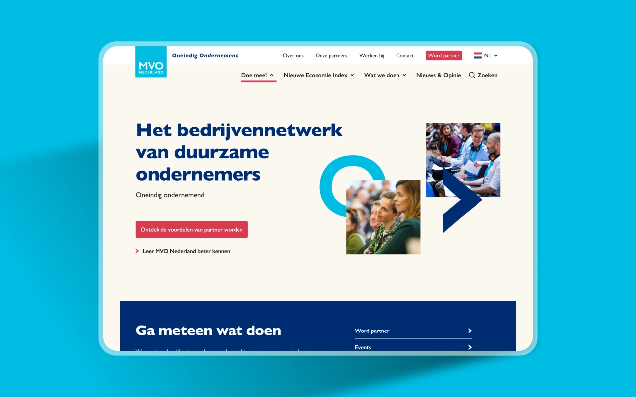 MVO Nederland Header Homepagina Design