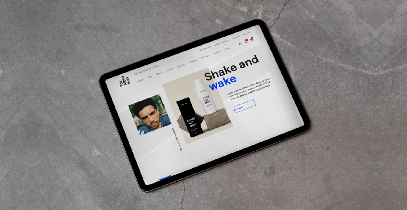 The Alpha Men webshop UX & visual design case