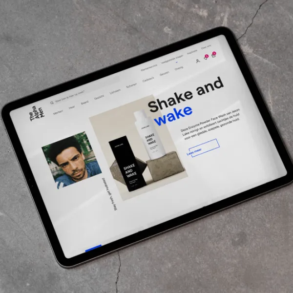The Alpha Men webshop UX & visual design case